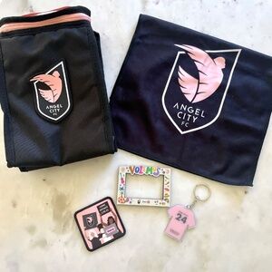 Angel City FC Women's Soccer Football Club Swag Bundle, Volemos Fan Gear
